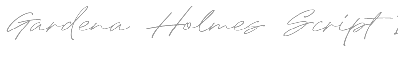 Gardena Holmes Script